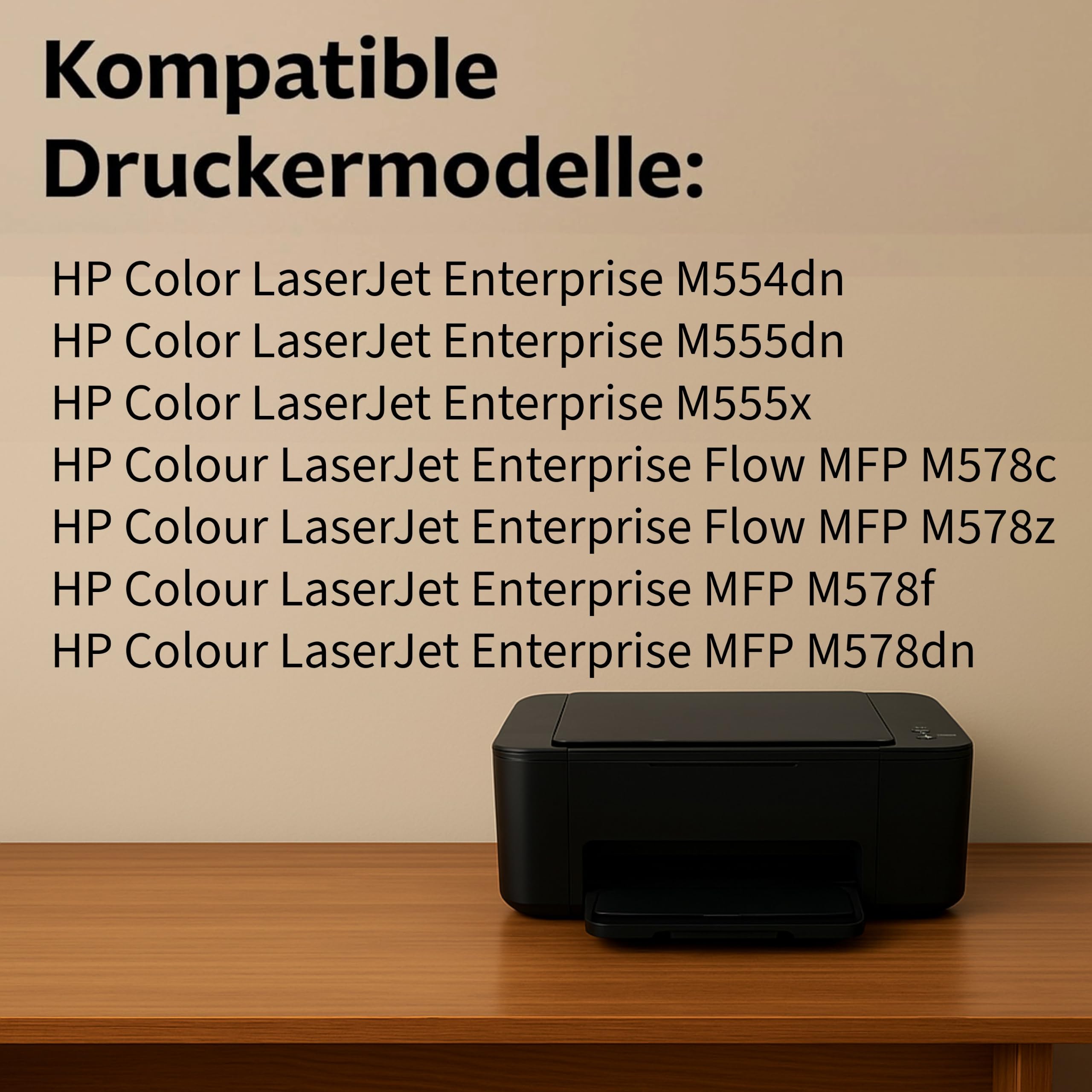 212A 212X kompatybilny toner do HP 212A 212X W2123A do Color LaserJet Enterprise M555dn M554dn M555x Flow MFP M578z M578c M578f M578dn tusz do drukarki, 1 opakowanie magenta