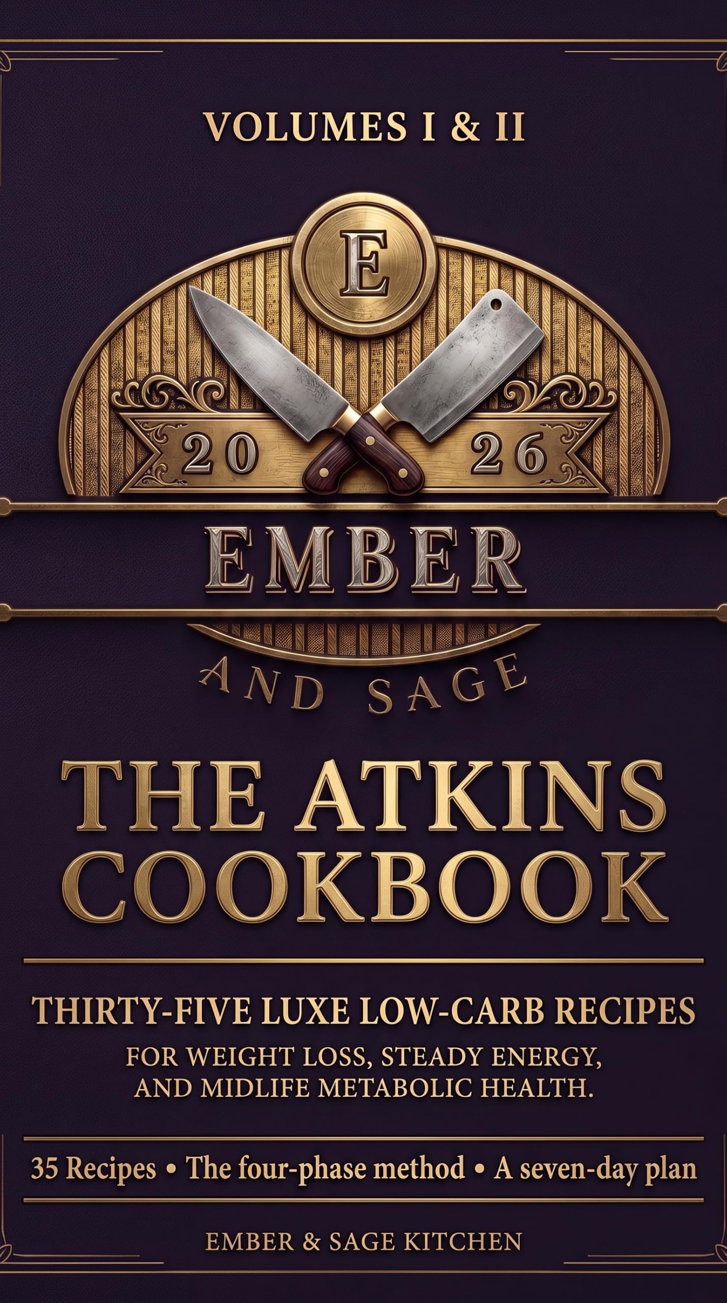 Volumes I & II — The Atkins Cookbook cookbook cover photography
