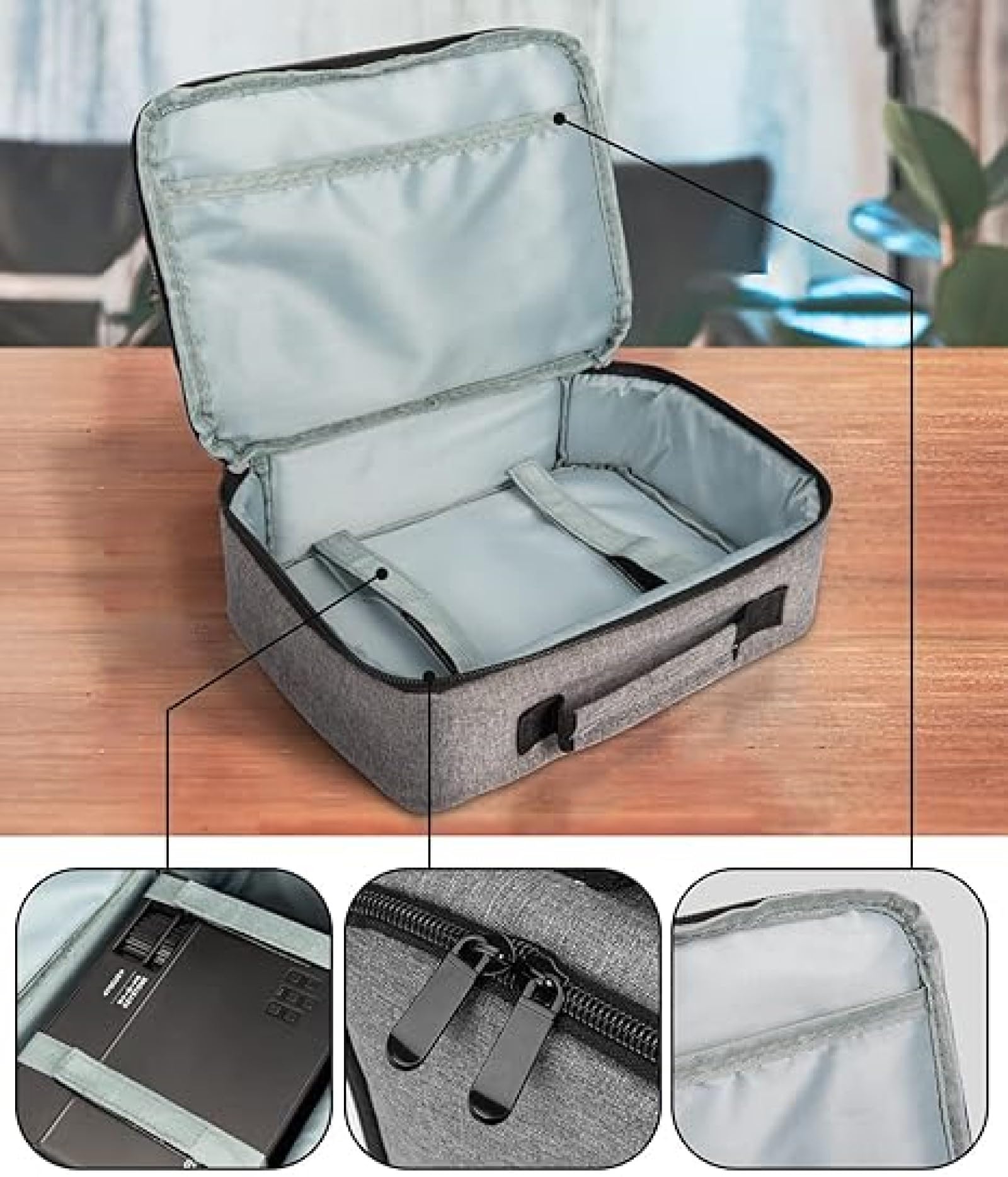 Beamer Tasche, Beamertasche für Beamer, Projektor Reisetasche, Tragbar Projektor Tasche, Projektor-Tragetasche, Projektortasche, kompatibel mit den meisten großen Projektoren