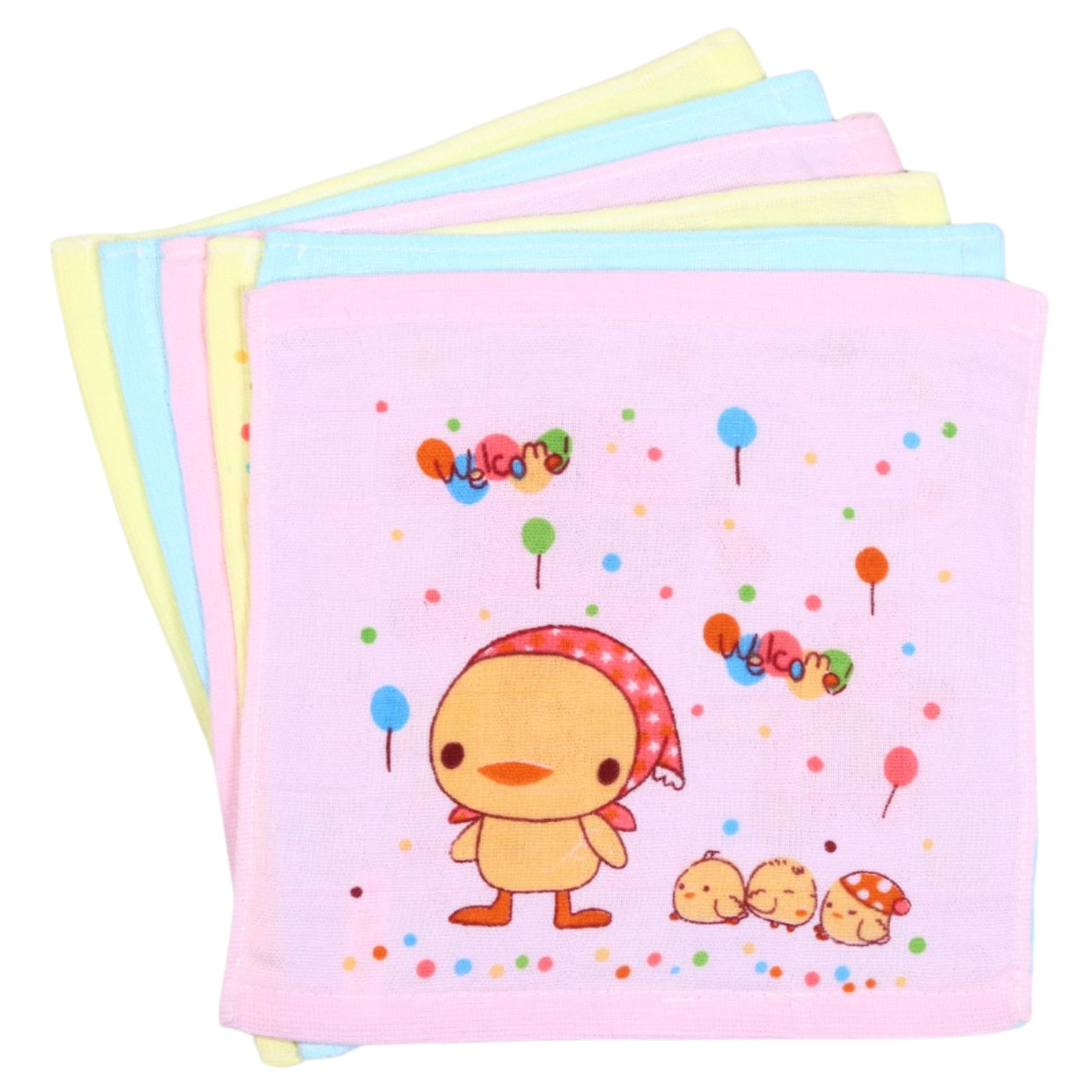 Kids Handkerchiefs for Boys & Girls Combo Pack of 6 | Pure Cotton Double Layer Hanky | Soft & Absorbent Baby Face Towel Handkerchief Set | Kids Hankies for School & Daily Use| 25 * 25 cm-picture-39
