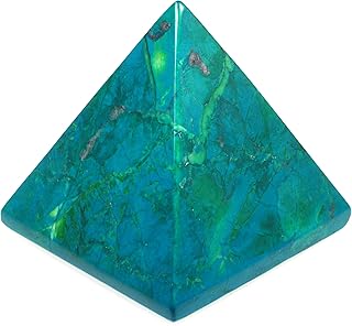 Chrysocolla Howlite Pyramid - YHC4 - Medium
