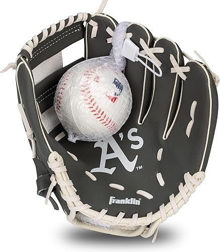 Vista 188 de Franklin Sports MLB Youth Teeball Glove and Ball Set - Kids Baseball and Teeball - Perfect First Kids Glove - 9.5" Naranja/Negro