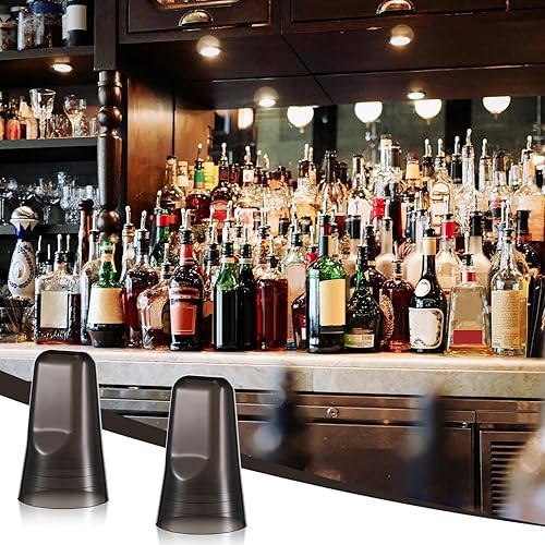 Miniatura 7 de Chengu 24 fundas para botellas de licor, cubiertas de boquilla para botellas, dispensador universal de vertido, tapas de boquilla de goma de