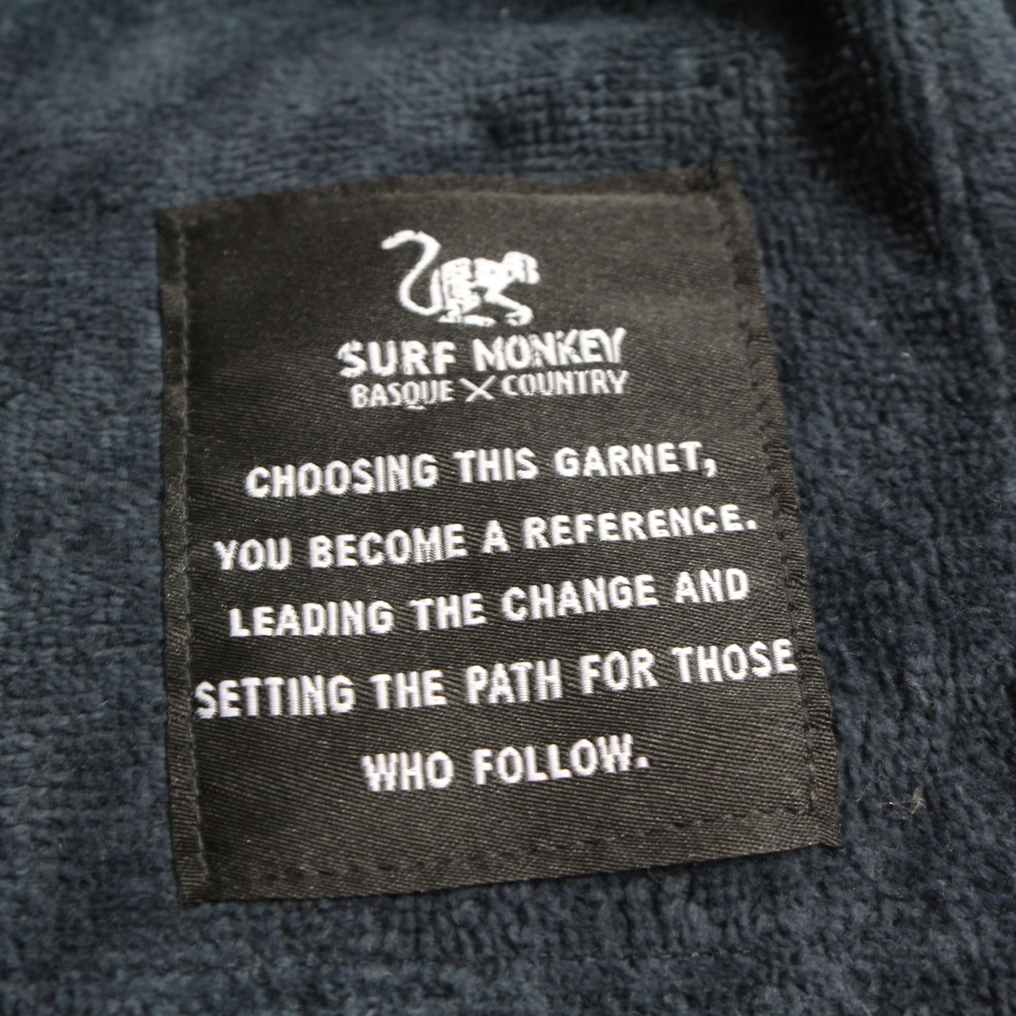 Surf Monkey Poncho Toalla Surf con Capucha y Bolsillo Interior - Algodón Orgánico (Azul, S/M)