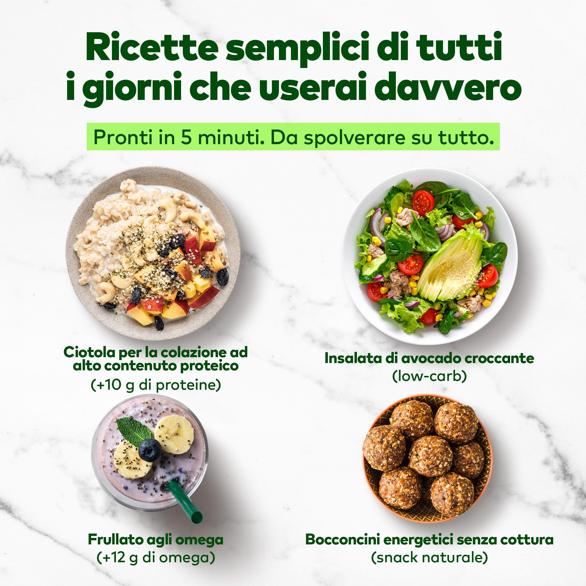 Jorus Semi di Canapa Decorticati 500 g – 100% Naturali, Ricchi di Proteine e Omega 3 e 6, Senza Glutine, Vegetariano