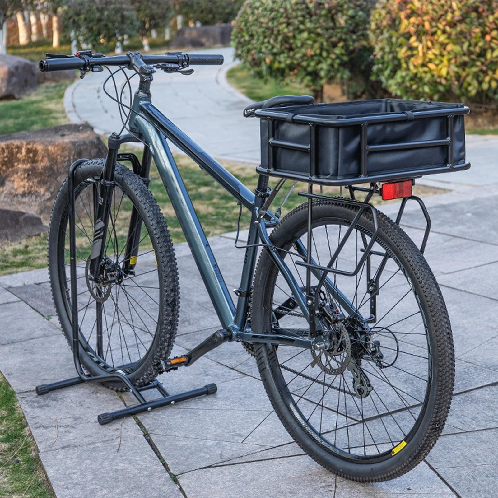 Rear Basket, Heavy Duty Bicycle Basket, Rear Rack Basket, Cargo Basket, Basket With Liner, Electric Rear Basket, Heavy Duty Rear Rack Basket, Biciclette Cargo Basket,