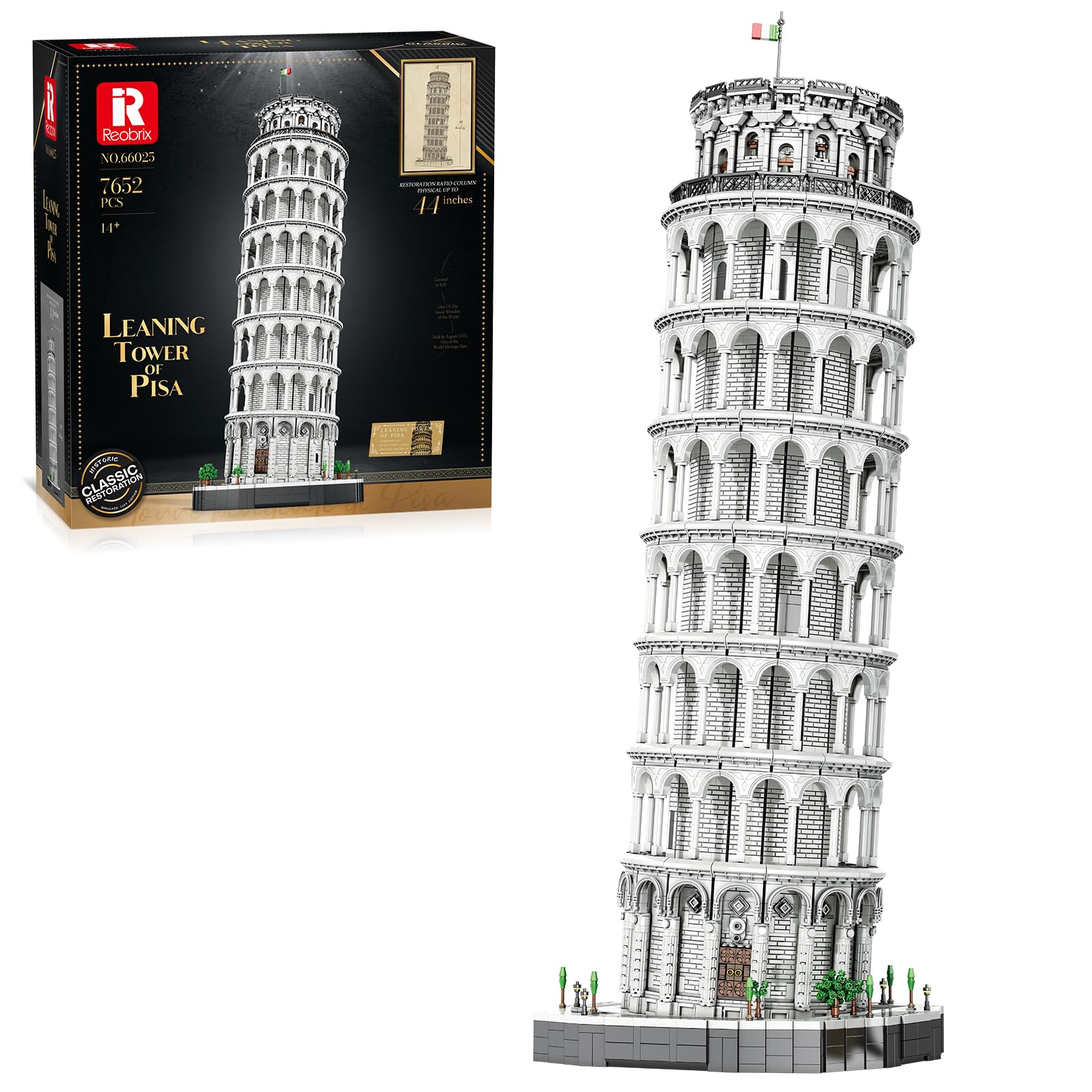 Amazon.com: Reobrix Leaning Tower of Pisa Building Block Sets for