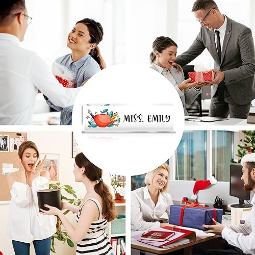 Miniatura 5 de Placa de nombre de escritorio personalizada, placa de identificación acrílica personalizada para decoración de escritorios, regalos