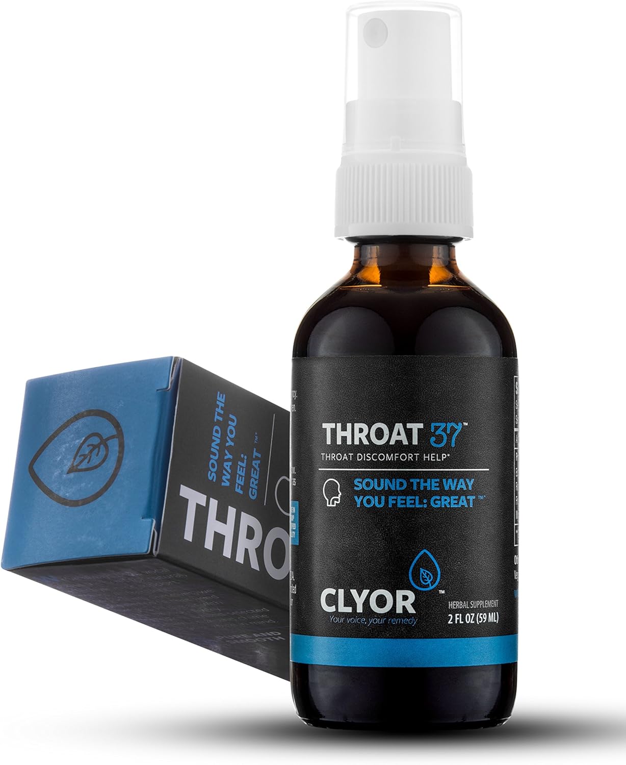 CLYOR Voice37 Singers Voice Remedy, Throat37 Sore Throat Remedy, Seasonal37 Cold Remedy – All Natural Vocal Booster, Sore Throat Remedy, Cold Remedy. Bundle of All 3 Bottles
