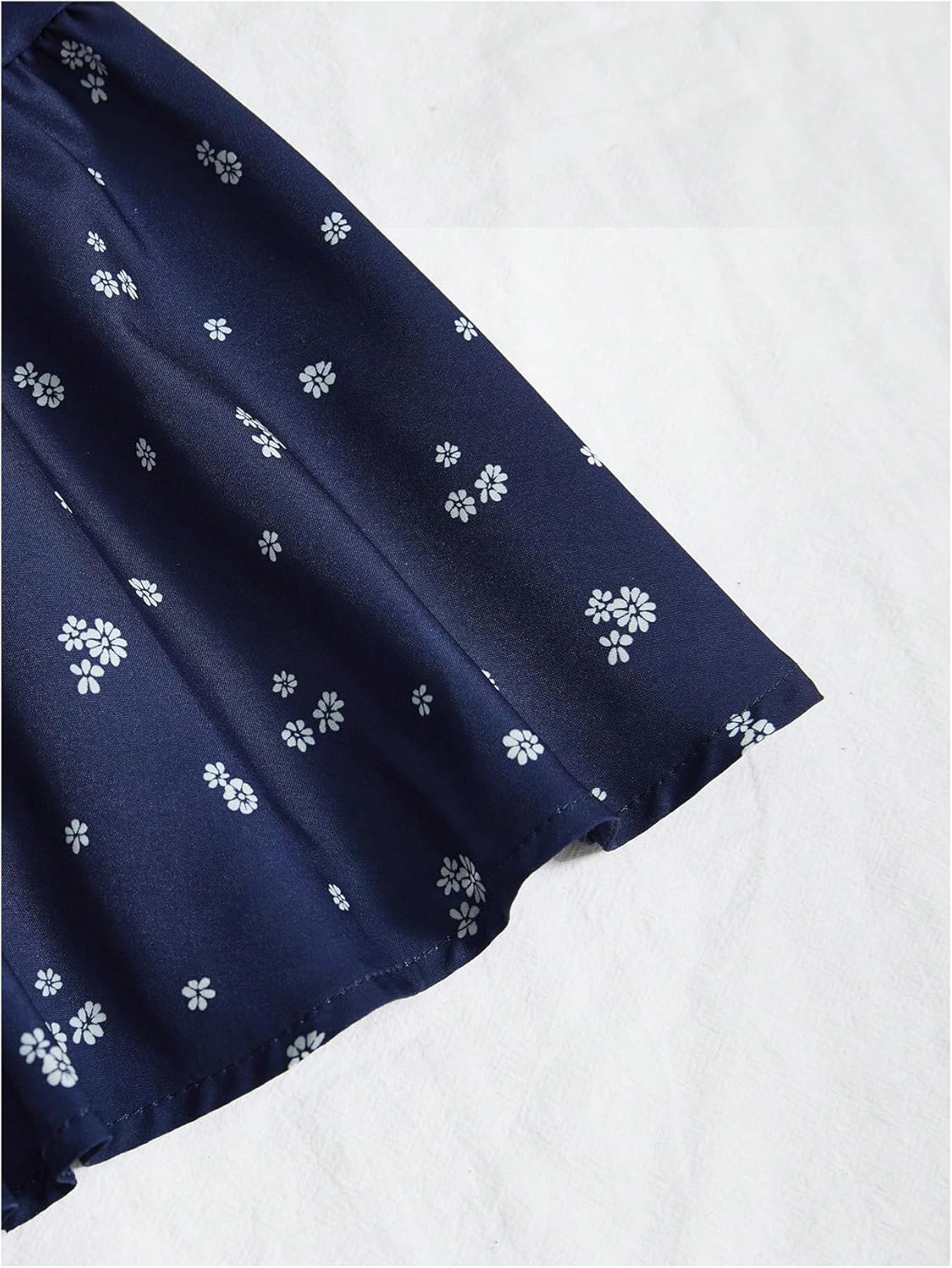 Floerns Women's Boho Floral Puff Sleeve Mini Dress Smocked Square Neck A Line Date Night Dresses - Image 4