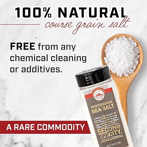 Miniatura 3 de Sal marina portuguesa Fleur De Sel 14oz (paquete de 2) Nuestra sal portuguesa, gourmet hecha a mano, proviene naturalmente de las costas