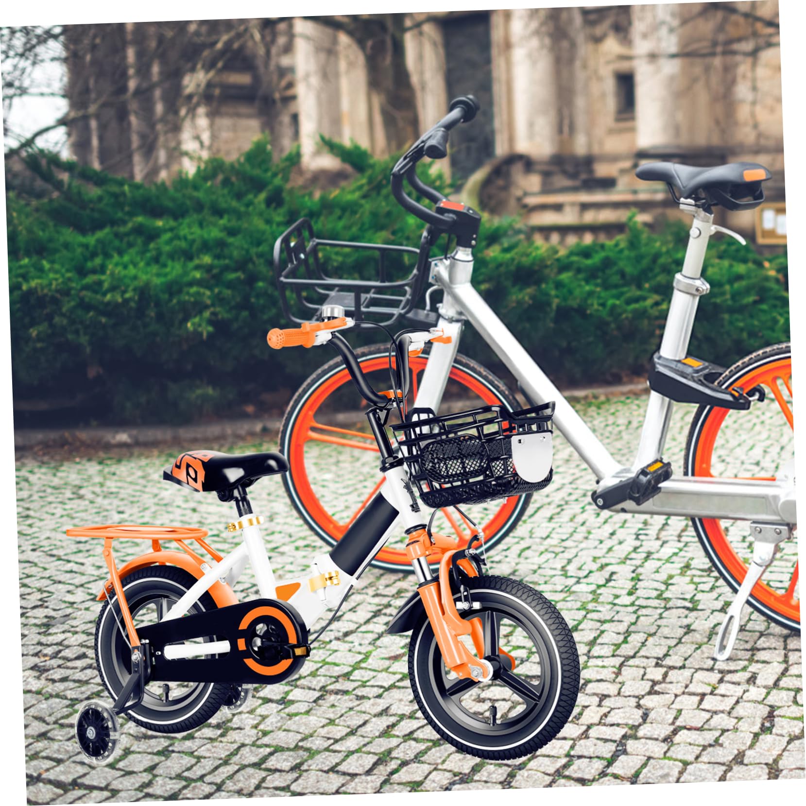 Par De Ruedas Auxiliares para Bicicleta De para Niños Principiantes - Material