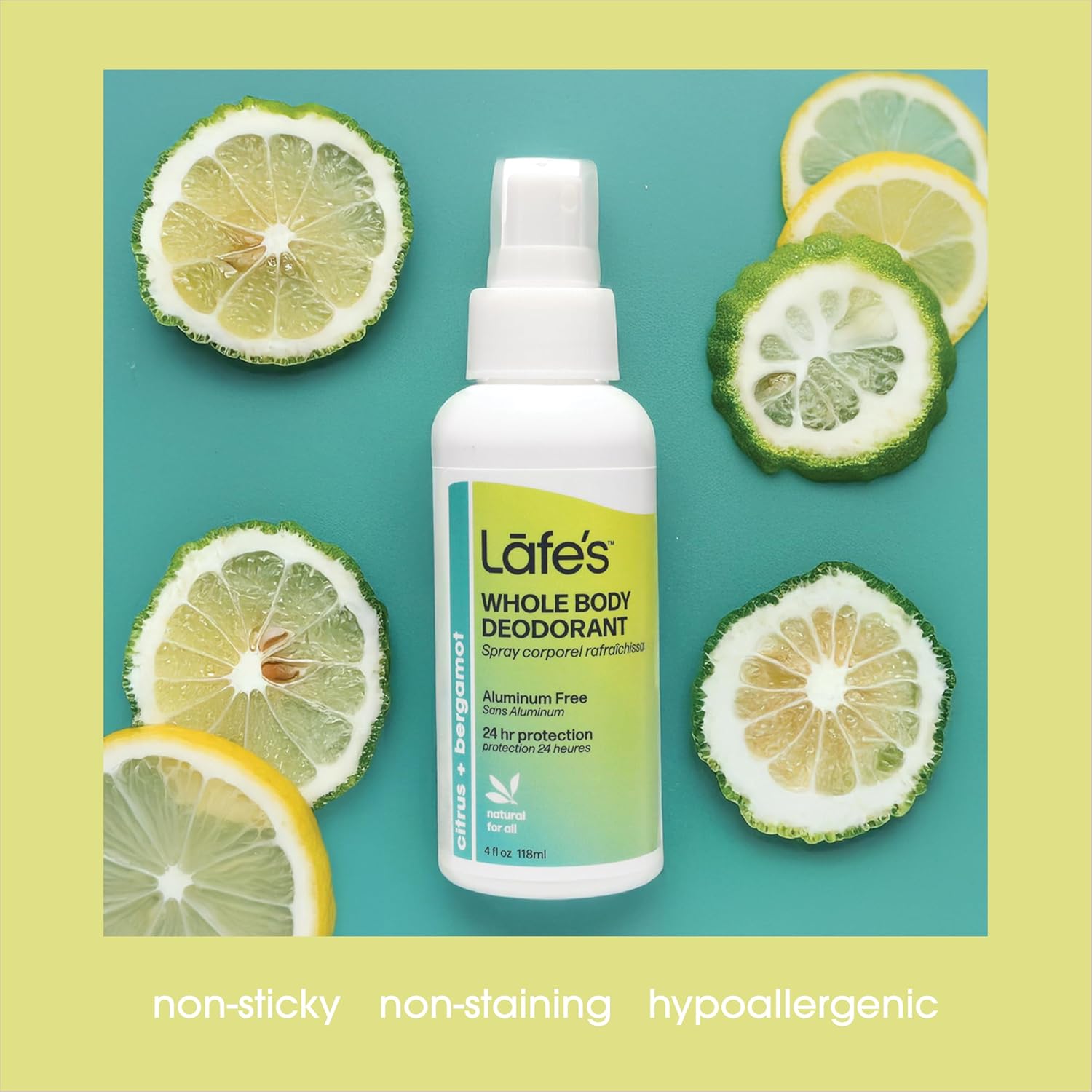 Lafe's Natural Deodorant | 4 Ounce Whole Body Non-Aerosol Deodorant Spray | Aluminum, Paraben, & Baking Soda Free | Citrus & Bergamot - Image 5