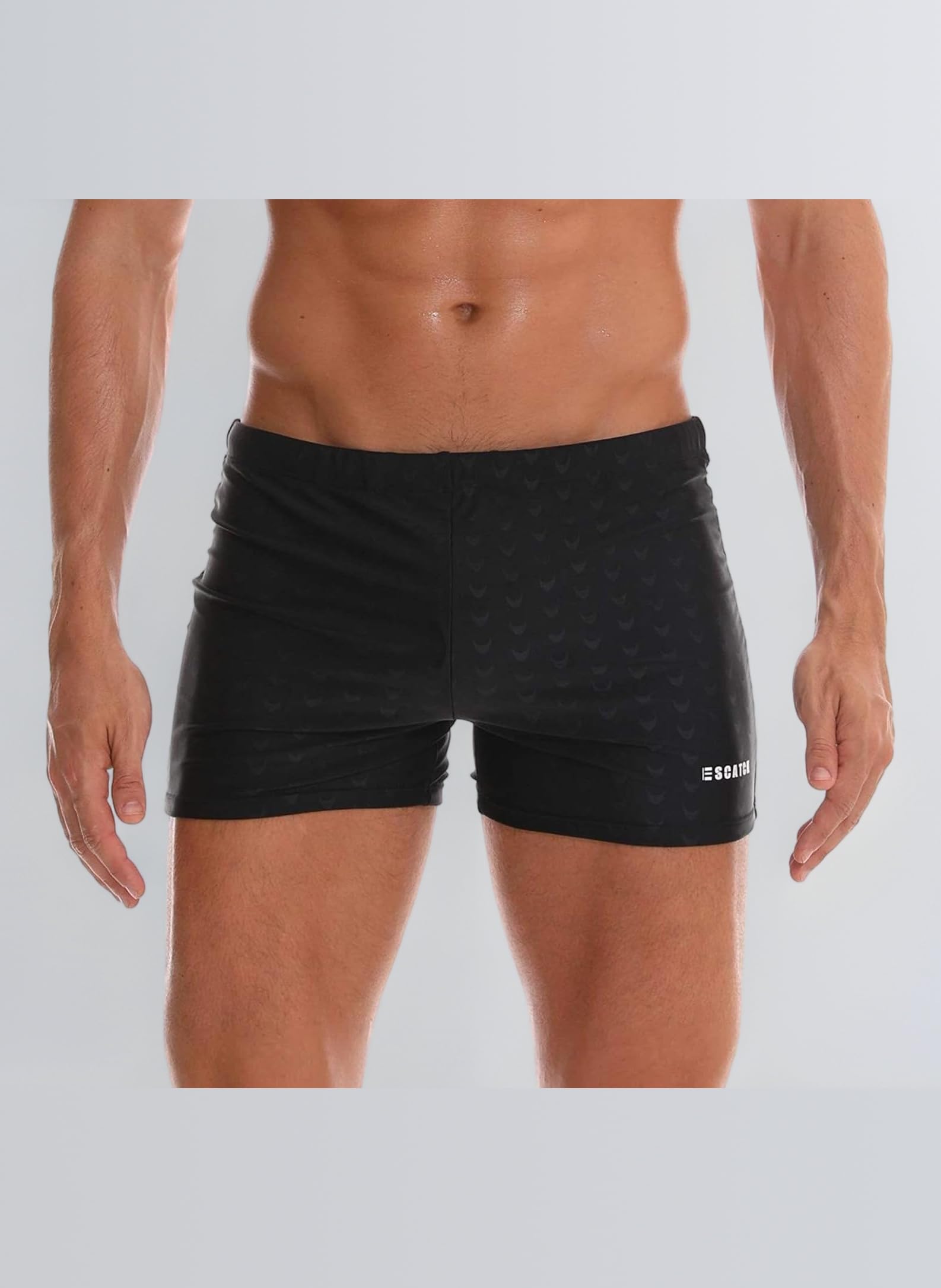 Men's Swimming Trunks Shorts with Removable Pad Sport Boxer Swimwear Boxers Underwear Drawstring Summer Beach Board Shorts Elastic Swimsuit Bottom
