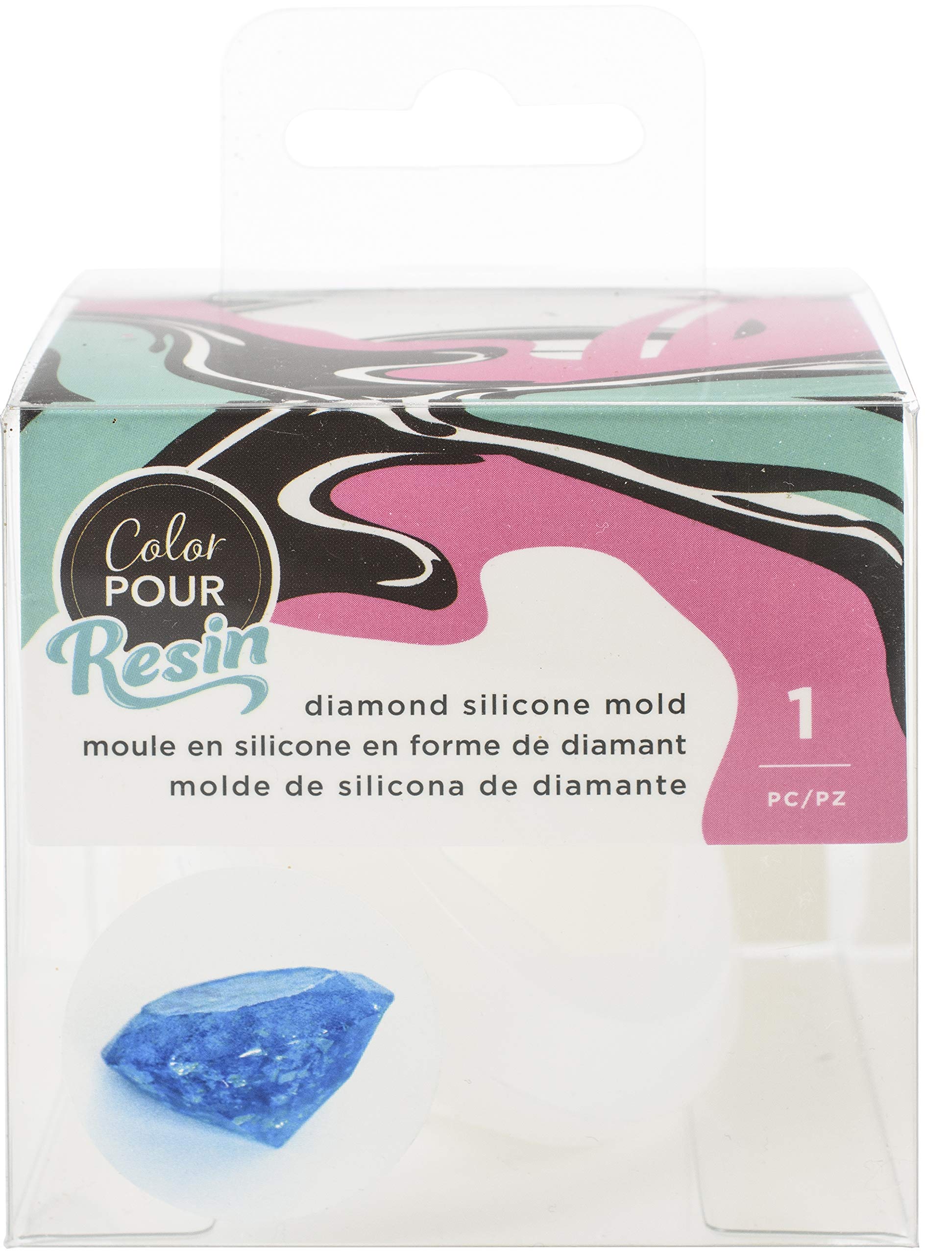 American Crafts 359566 Farbe Pour Mold 1 STÜCK Diamond, Diamant, Einheitsgröße