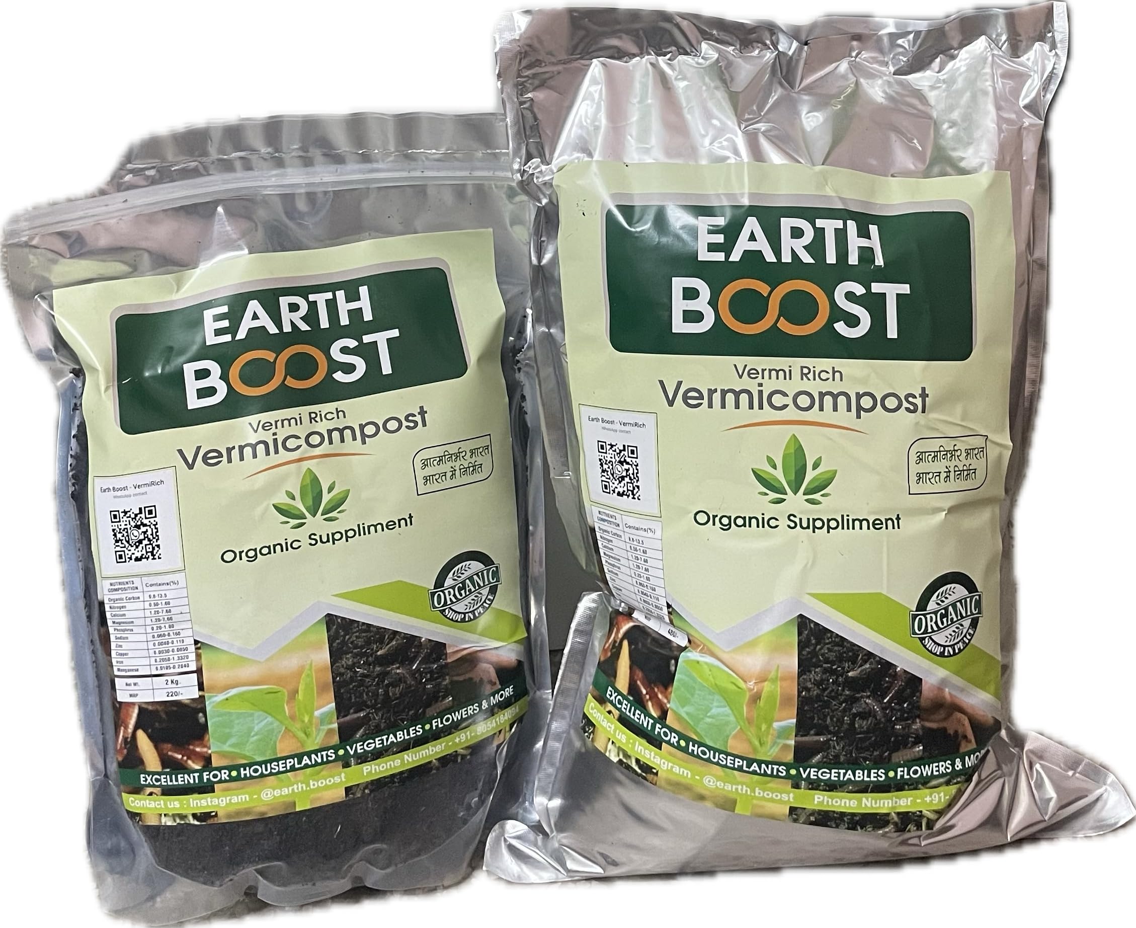 EarthBoost | Organic Vermicompost Fertilizer Manure For Plants | 5 Kg | Vermicompost for Organic Farming | Non-toxic, Odorless (B0D54D42TT) Amazon Price History, Amazon Price Tracker
