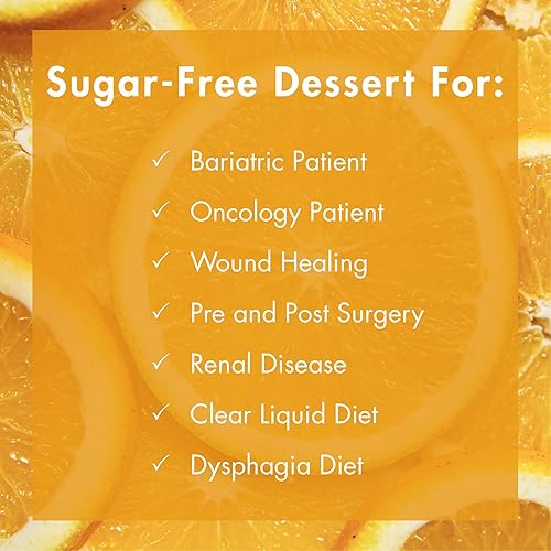 Miniatura 5 de Gelatein 20 Naranja: 0.71 oz de proteínas. Sin azúcar. Ideal para dietas líquidas claras, dificultades para tragar, bariátrico, diálisis y