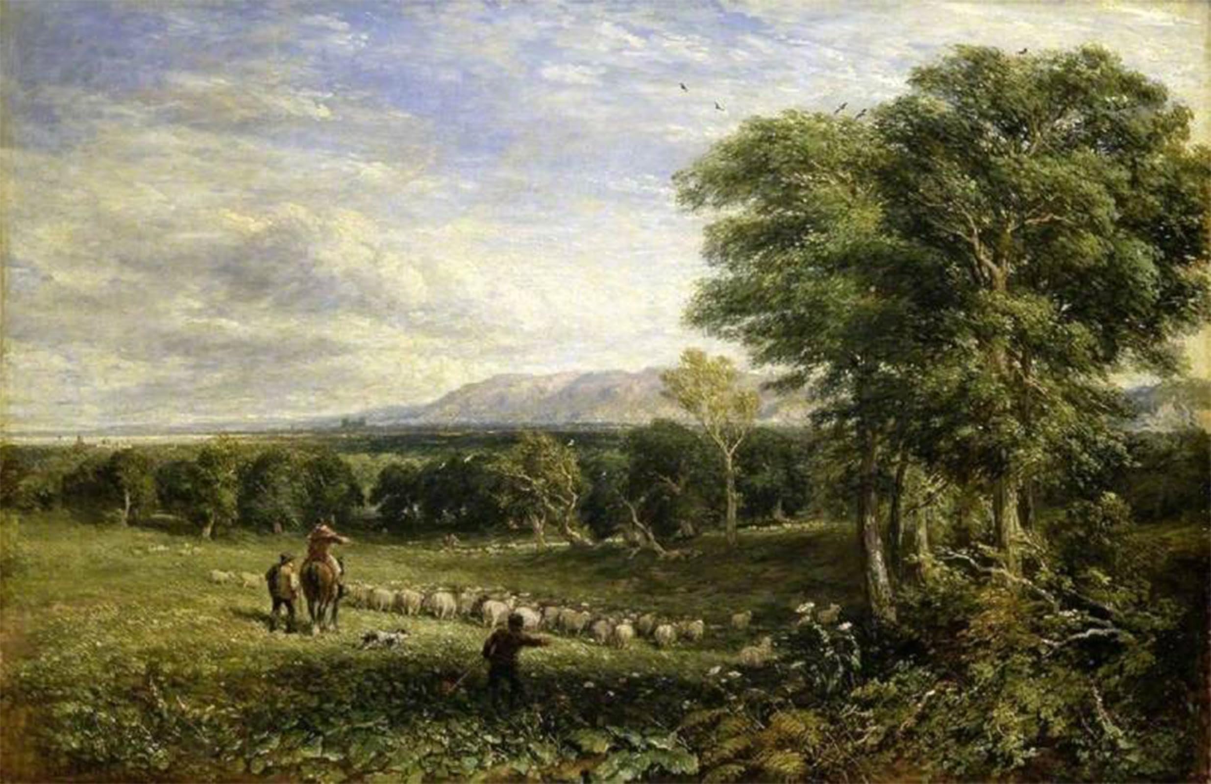 ARTXLXXBN Famous Art Print Poster Vintage Wall Art the Vale of Clwyd by David Cox Canvas Art Poster for Home Decor 60x90cm