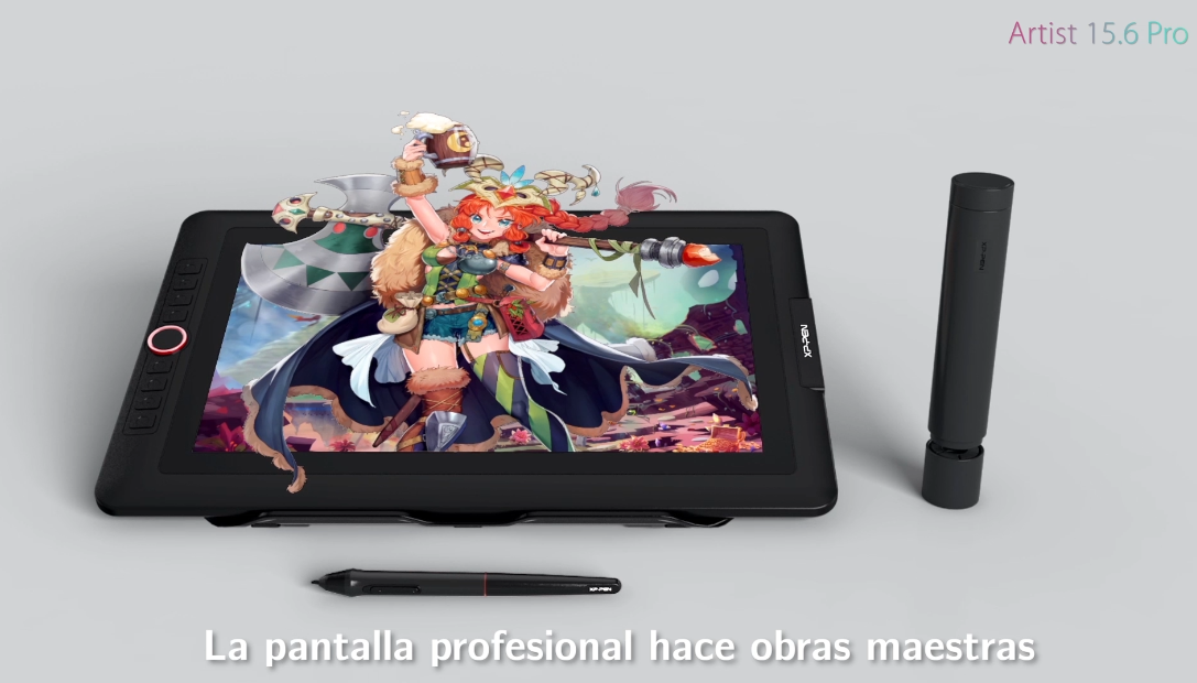 XPPen Artist 15.6 Pro - Tableta gráfica con Pantalla HD IPS de 15