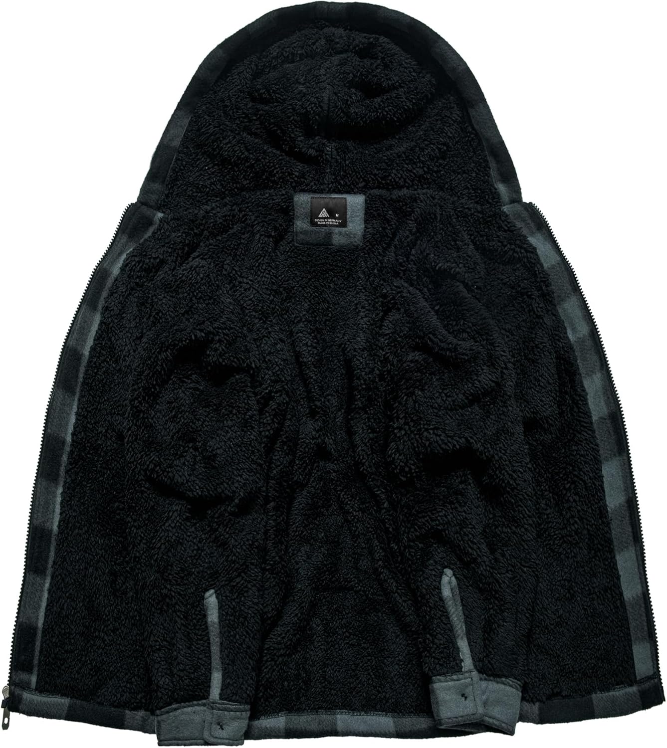 V VALANCH Boys Flannel Jacket Hooded Fleece Lined Zip-up Hoodies Plaid Coat for Kids - Image 5