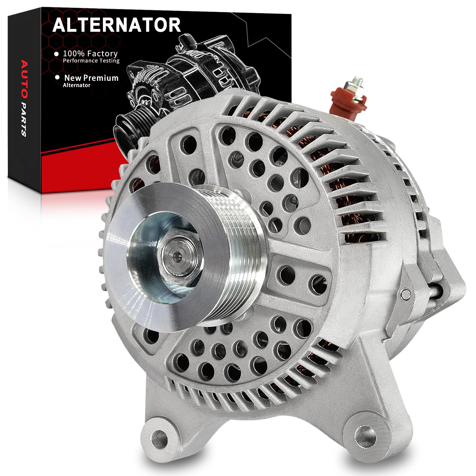 AOTPAT Stable Output Alternator for:-Ford Expedition 1997-2001 4.6L 5.4L, F150 F250 E150 E250 E350 Econoline, for:-Lincoln Navigator 5.4L V8, 12V