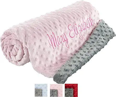 Personalized Baby Blankets with Name, Custom Plush and...