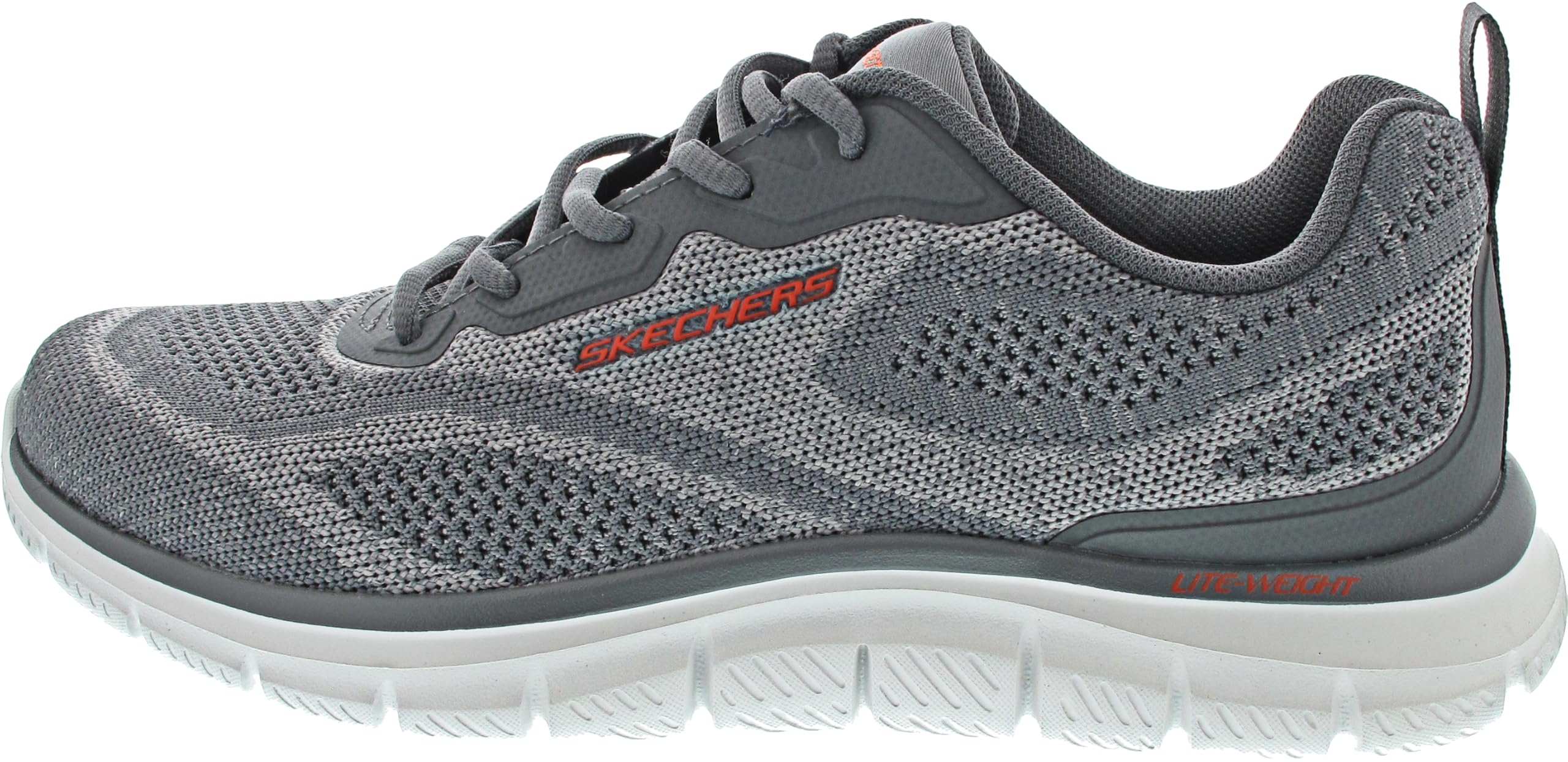 Skechers Men's Track Trainers, Charcoal Knit, 7 UK