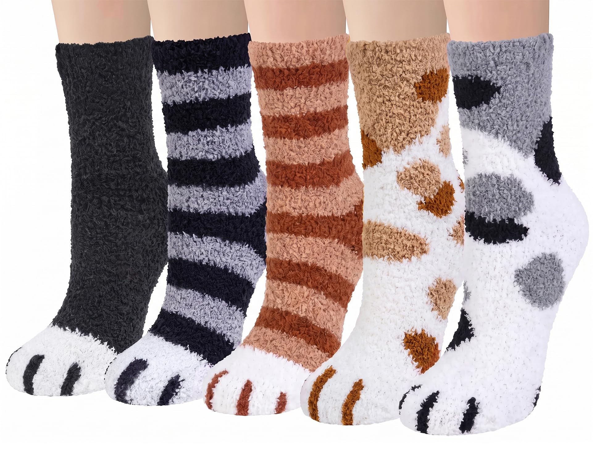 Loritta Fuzzy Socks for Women, Soft Cozy Fluffy Christmas Socks