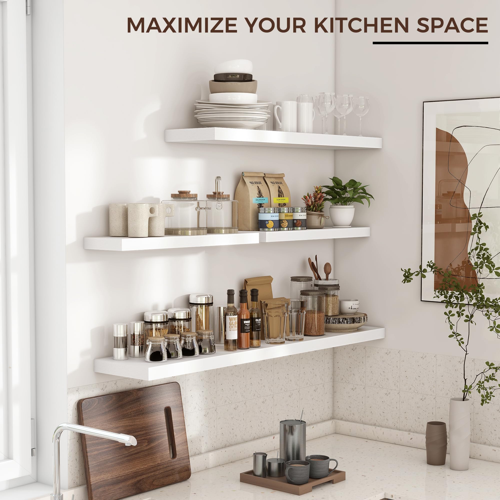 Amazon.com: Floating Shelves for Wall 36