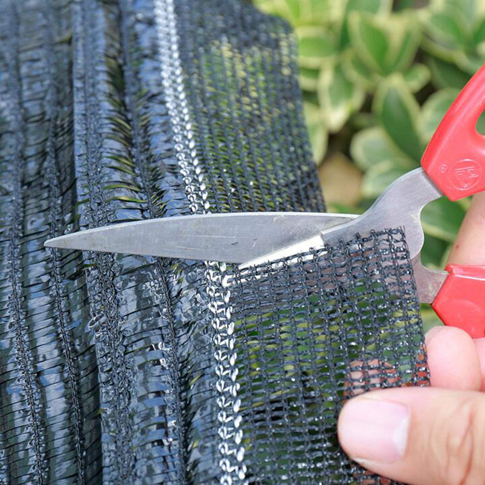 DUCCM Schattierungsnetz 95% – 3x6 M, Schwarz, Mit Ösen, Atmungsaktiv Für Garten & Terrasse
