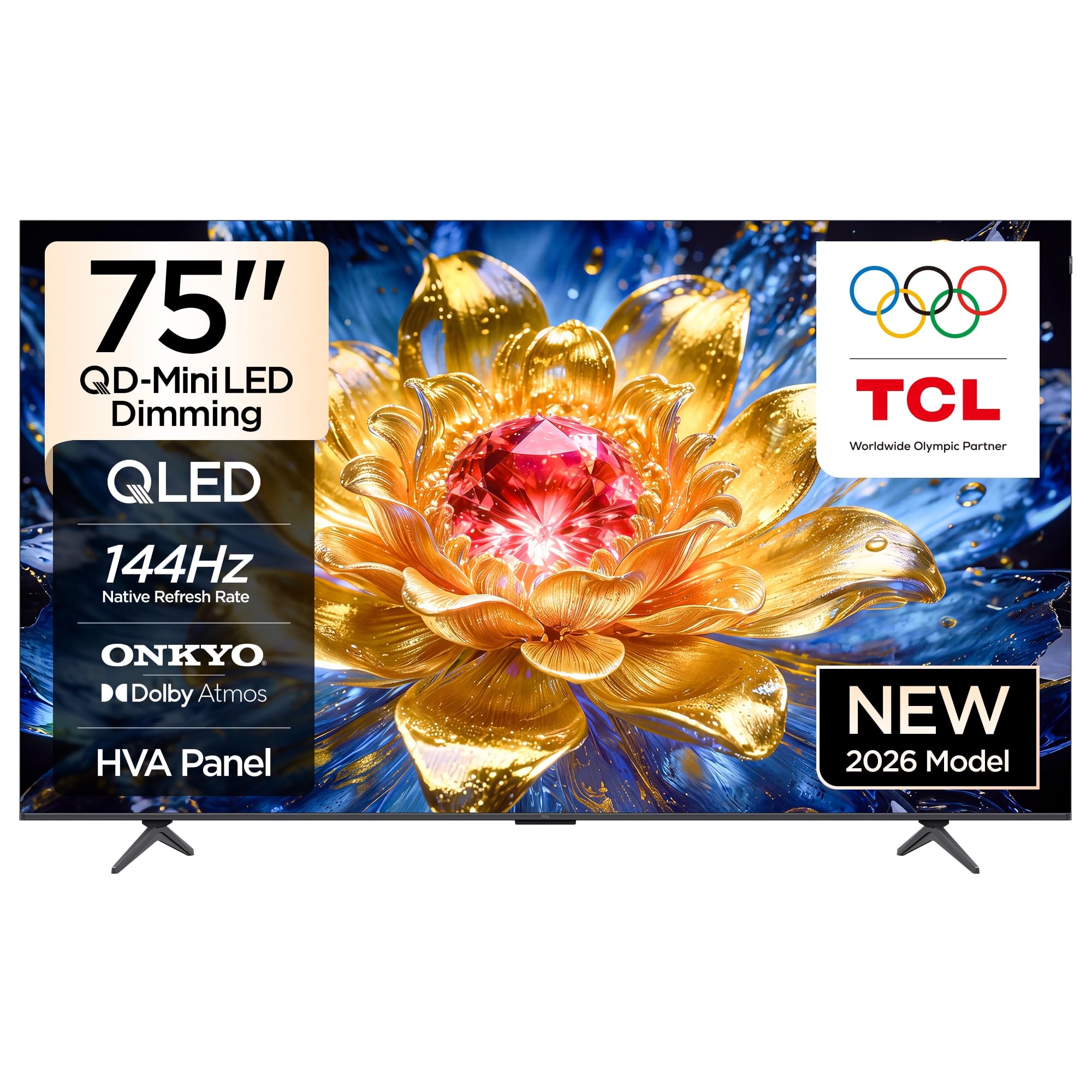 TCL 75 inç Akıllı TV 75T8D 4K QD-Mini LED Dimming Renkli…
