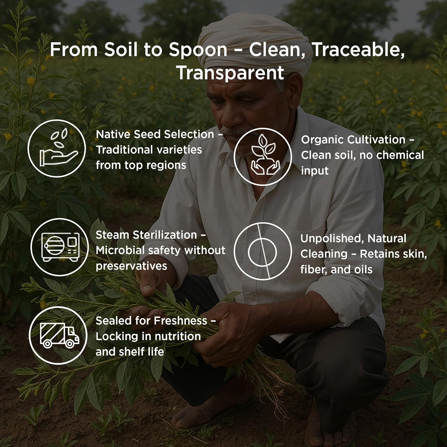 Pure & Sure Organic Ground Nut, 500g