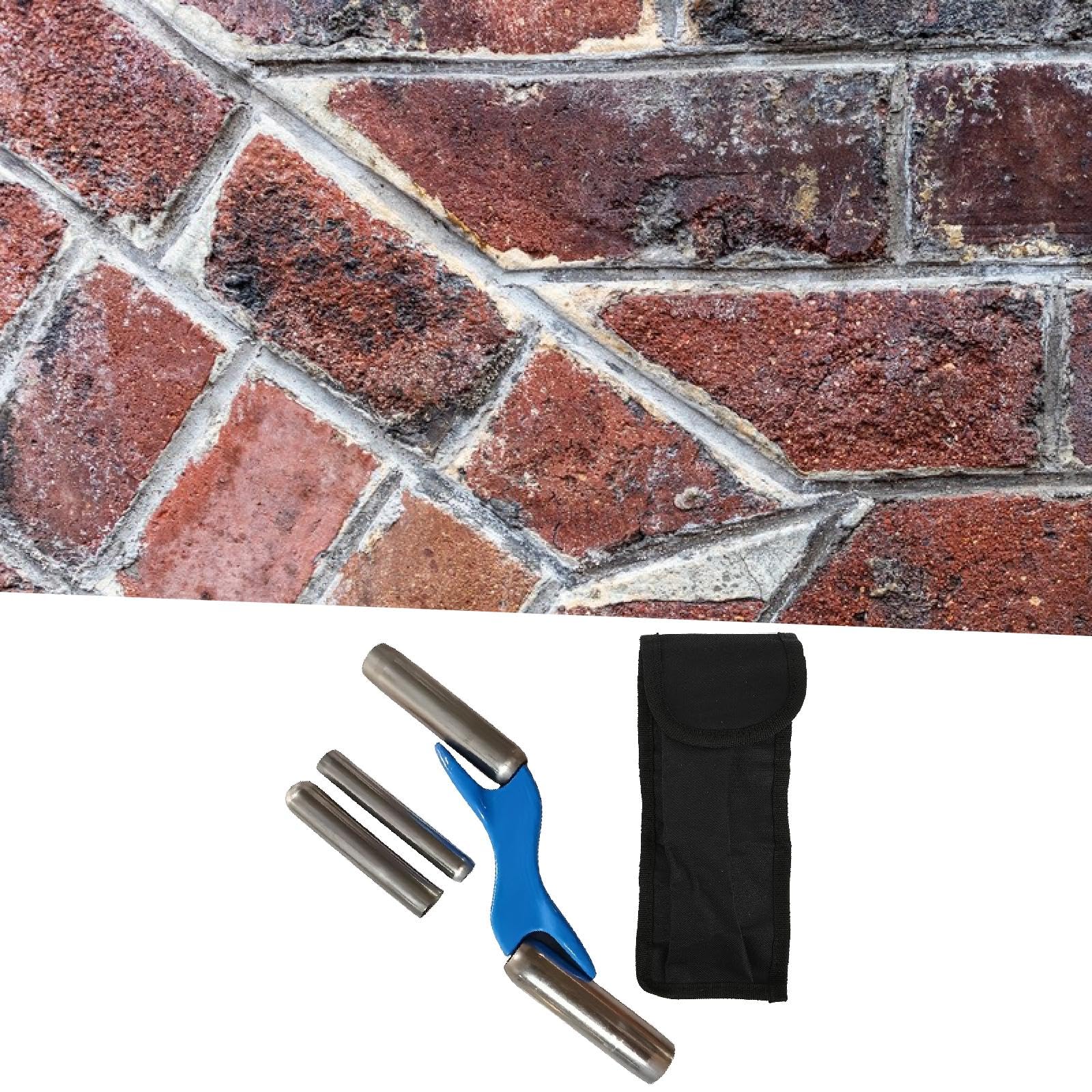 Generic Herramienta para Juntas de Ladrillos, de Albañil, Paleta de Mano, Accesorio de Albañilería, Aleación de Aluminio, Diseño Ergonómico para Juntas, con Bolsa