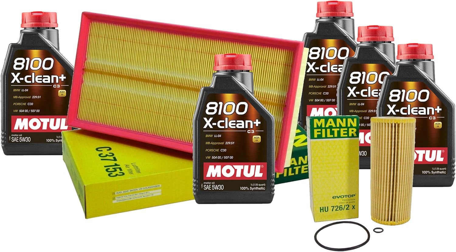 Newparts 5L 8100 XClean+ 5W30 Filter Motor Air Oil Change