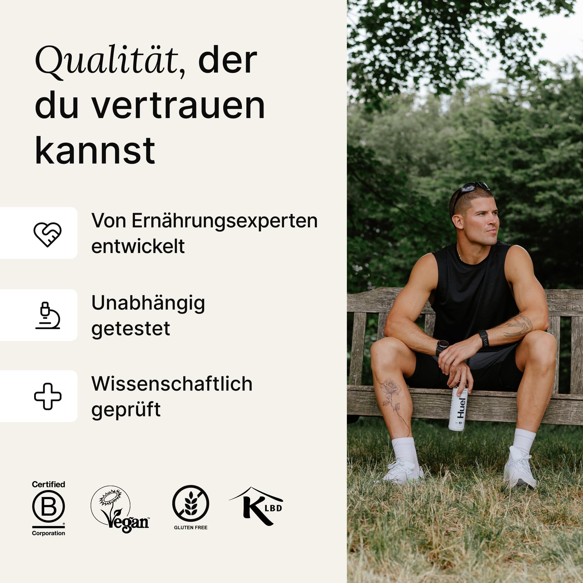 Huel Drink Cinnamon Swirl, fertige Trinkmahlzeit für unterwegs - 12 x 500 ml - 22 g Protein, Reich an Vitaminen, Mineralstoffen & Ballaststoffen, Plant-based, Geschmack Zimt, inkl. 3 € Pfand