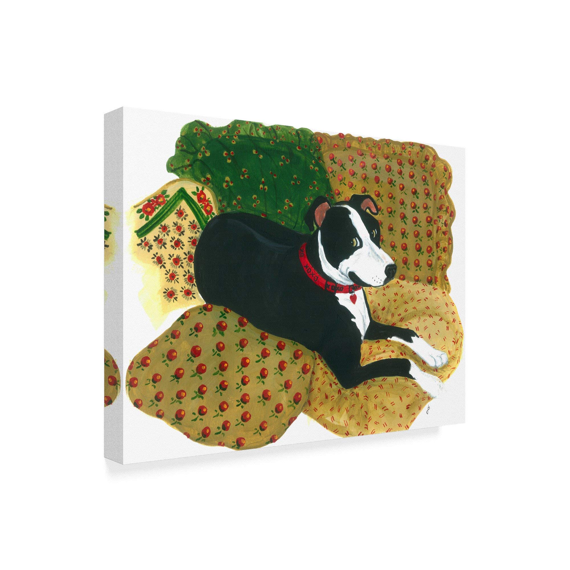 Trademark Fine Art ALI36466-C2432GG Province Pillow by Jan Panico Fine Art, 24x32-Inch, Multicolor