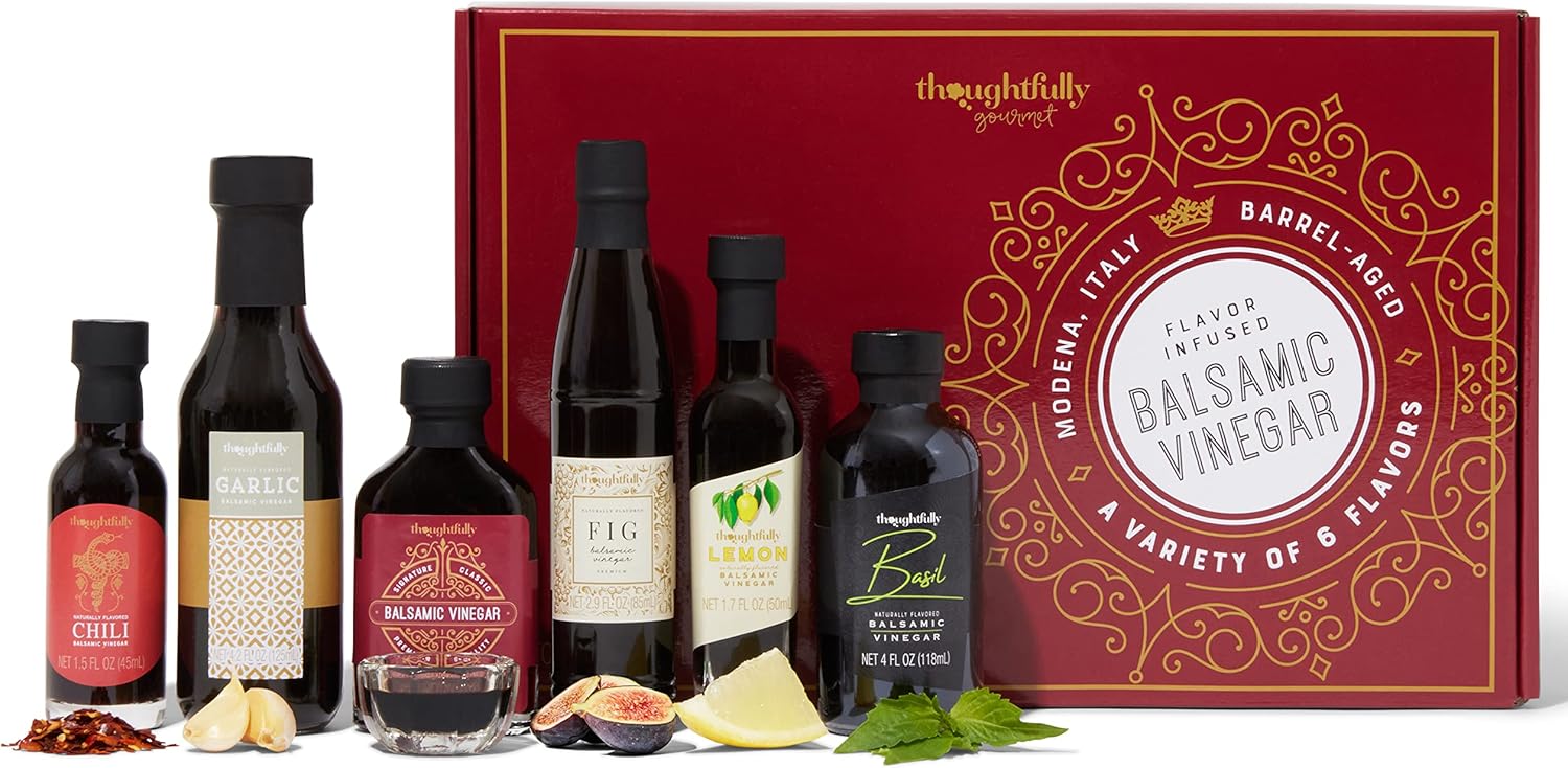 Thoughtfully, Balsamic Vinegar Gift Set, Flavours Include Fig, Chili