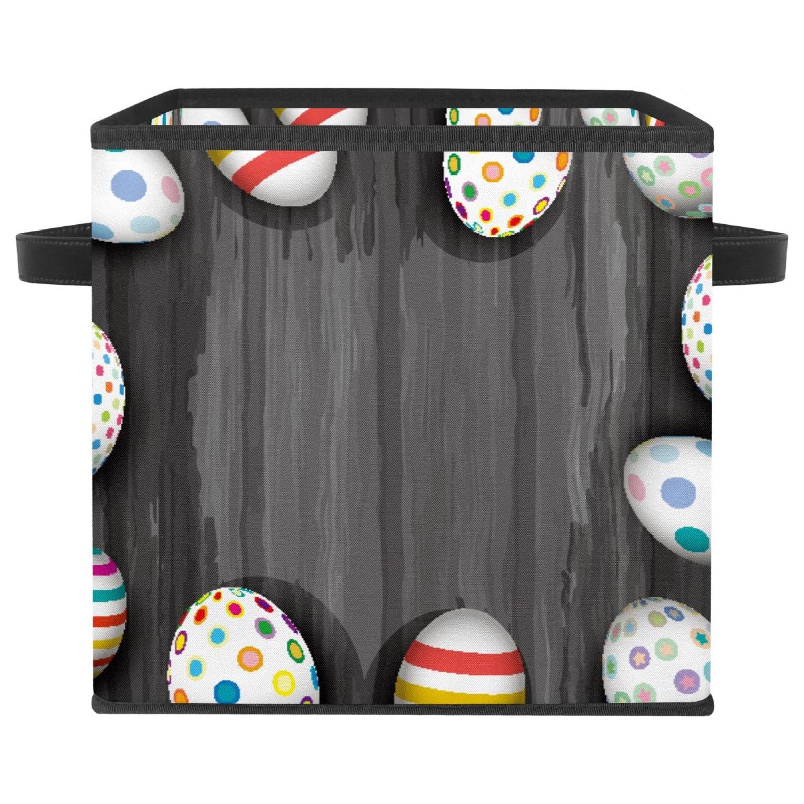 Boîte de rangement pliable en tissu cube pour jouets et livres de maison