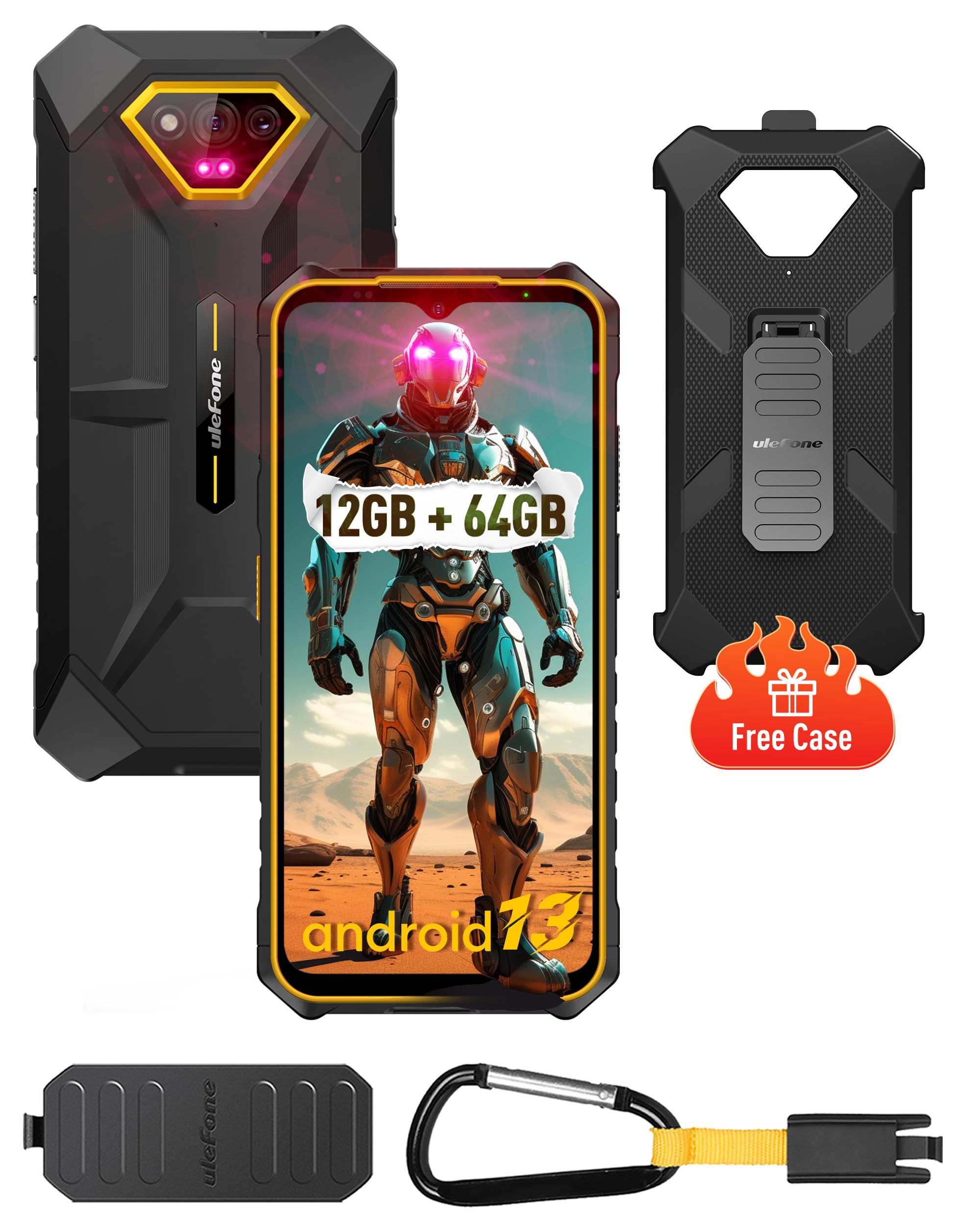 armor x13 phone 12gb 64gb shatterproof android 13