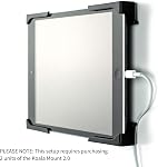 Dockem Koala Wall Mount 2.0 : Support universel sans dommage pour smartphone, tablette, eReader : pour iPad 1, 2, 3, 4, Air, Mini, iPad Pro, Samsung Galaxy Tab/Note, Google Nexus, Microsoft Surface (Noir)