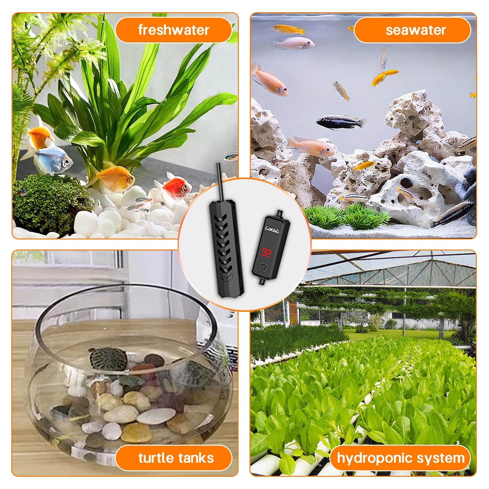 Calentador de acuario de 50 W