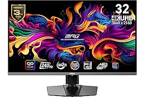 MSI MPG 321URX QD-OLED: Unrivaled 4k OLED Gaming Experience at 240Hz