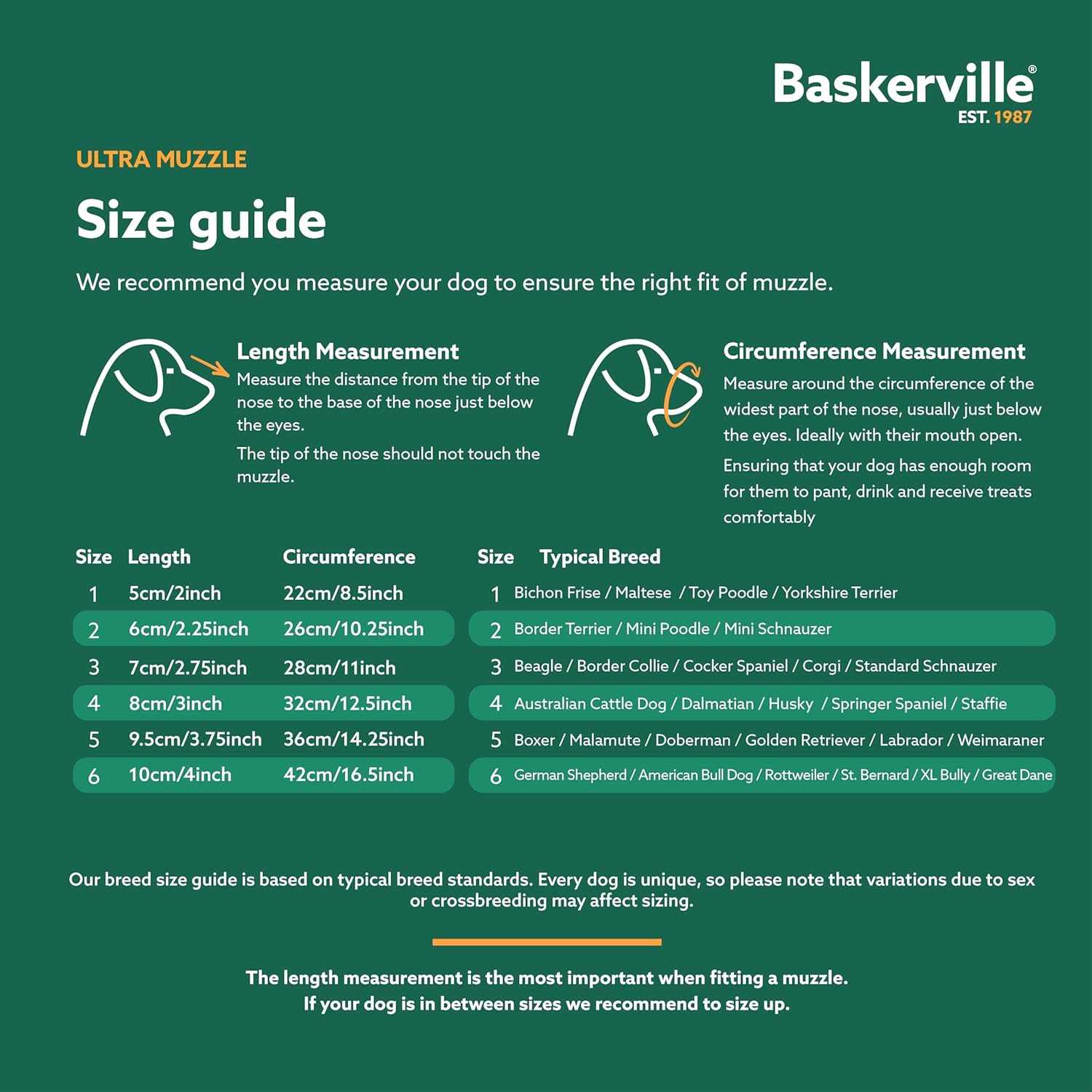 Baskerville ULTRA Muzzle - Patented Humane Design, Breathable, Dog can Pant and Drink, Adjustable, Padded, Dog Training Muzzle for Large Dogs, Prevents Biting, Wildlife Scavenging (Size 5, Black)