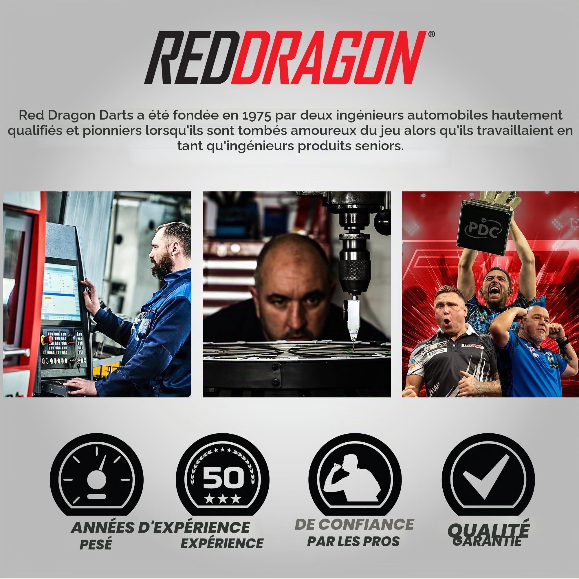 RED DRAGON Darts | Razor Edge Original 24g Pointe Acier | Set de Fléchettes en Tungstène | Set de Fléchettes Pointe Acier | Original, Black, Spectron, Extreme | Ailettes de Fléchette | 20g-33g