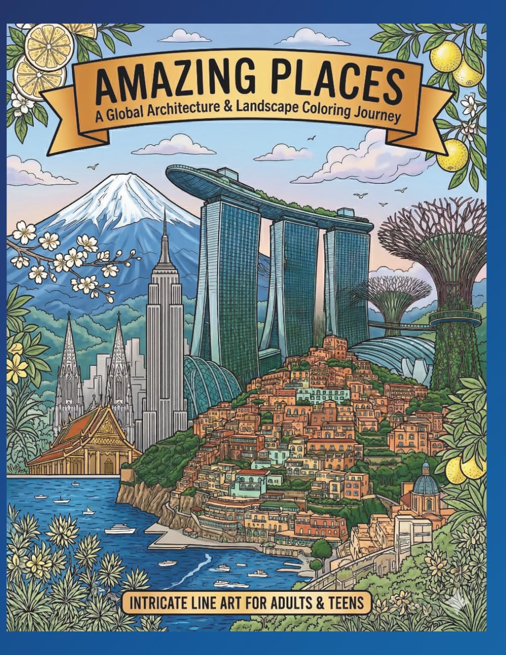 Amazing Places Coloring Book