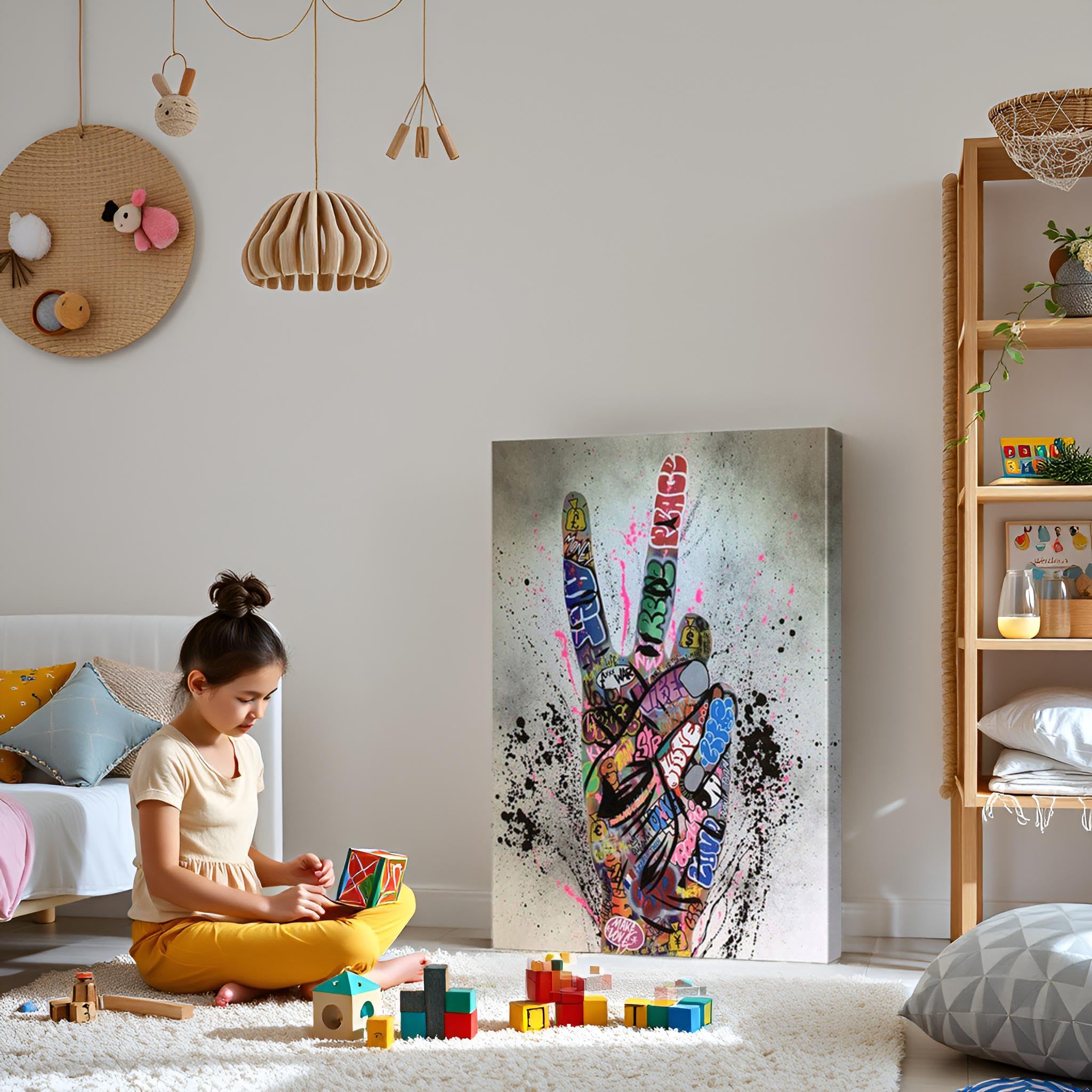 Amazon｜グラフィティ ウォールアート ポップアート カラフル ウォール
