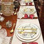 Gold Silverware Set, 24 Piece Stainless Steel Gold Flatware Service for 6, Mirror Polished Cutlery Utensils Set Include Knife Fork Spoon, Heavy Duty Dishwasher Safe Tableware for Home, Wedding & Party