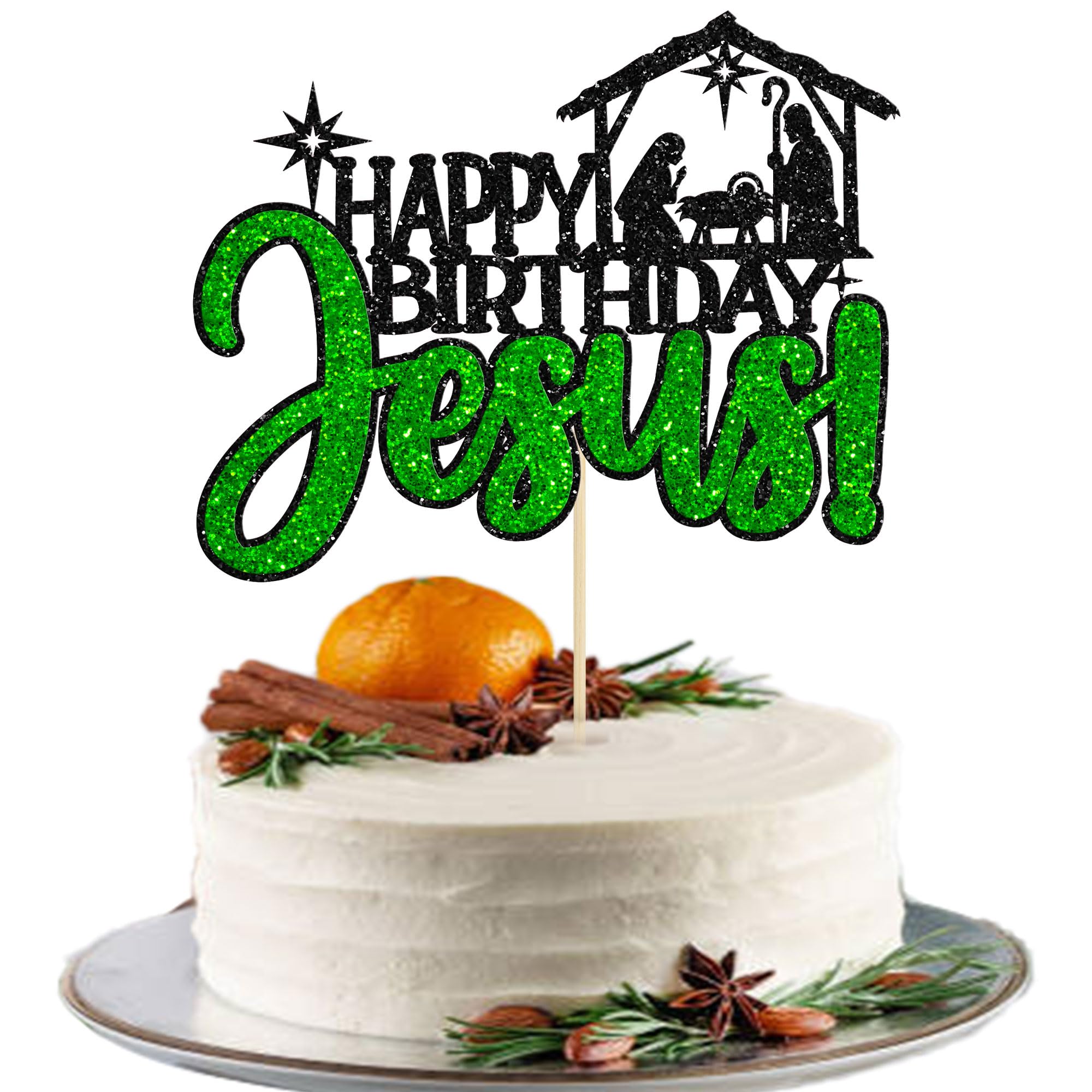 Decorazioni Torta Compleanno Calcio Gyufise | 25 Pezzi Glitterati: Topper Torta + 24 Topper Cupcake A Forma Di Pallone - 3