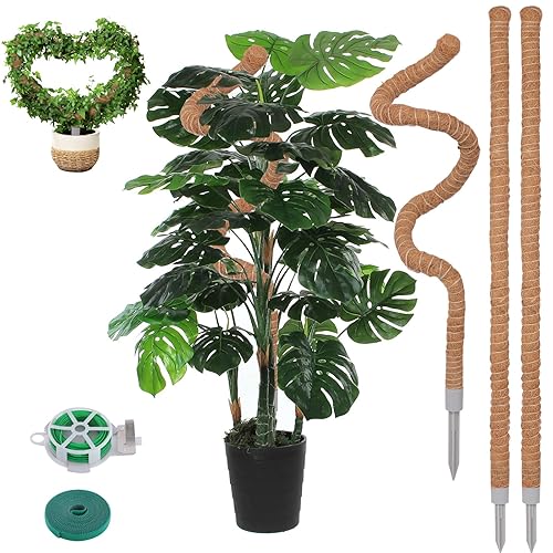 3 Pack Moss Pole, 50 Inch Monstera Plant Support, Tall