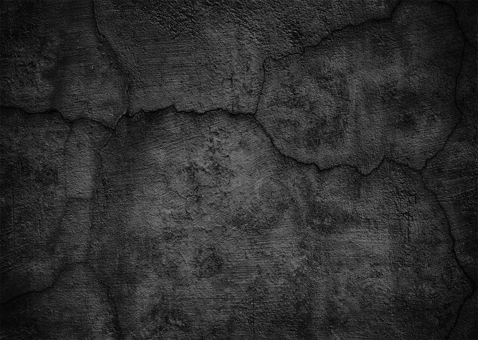 10x8FT (3x2.5m) Parete Pietra Scura Crepata Sfondo Fotografico